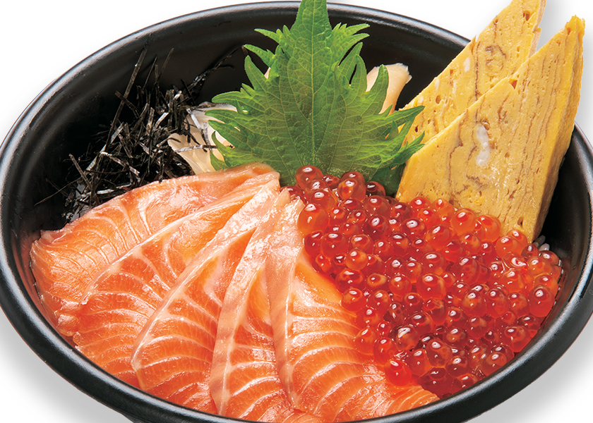 サーモンといくらの親子丼